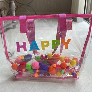ISCREAM HAPPY POM POMS TOTE BAG large